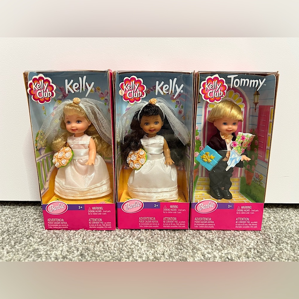 Barbie Kelly Club Wedding Dolls Set of 3